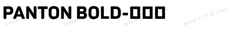 panton bold字体转换